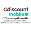 Forfait mobile Cdiscount  8 euros pendant 6 mois