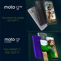 Motorola prsente deux nouveaux smartphones, les moto g 5G et moto g9 power