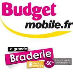 Les forfaits  moiti prix chez Budget Mobile jusqu'au 30 septembre 2015