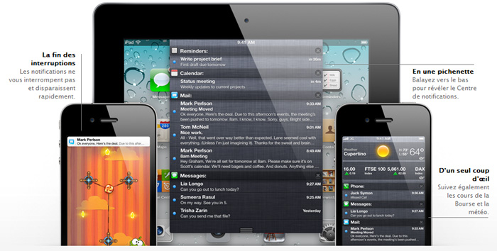 Les nouveautés de l’iOS 5