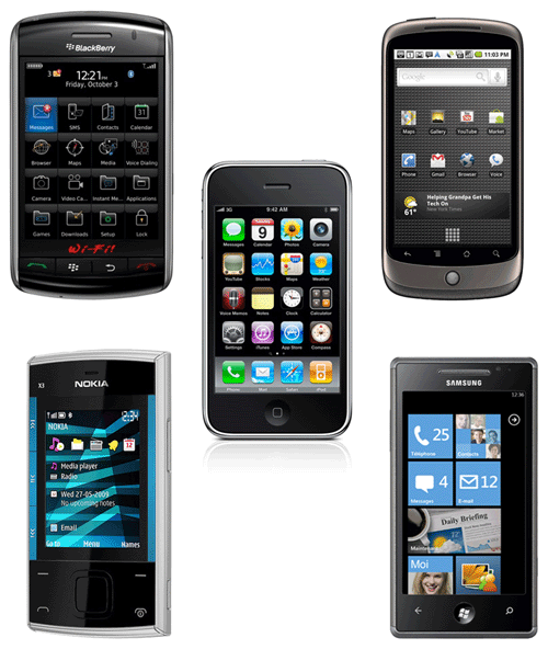 Qui va emporter le march des OS en 2011 : Apple, Google, RIM, Microsoft ou Nokia ?