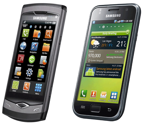 Samsung Wave et Galaxy S rcompenss lors du EISA Awards 2010-2011