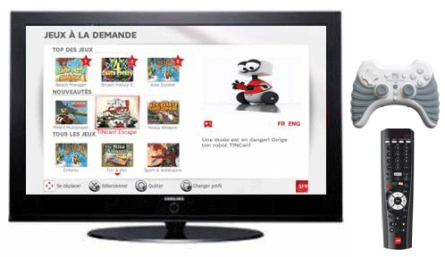 SFR lance sa 1re offre de jeu  la demande pour ses abonns neufbox TV HD