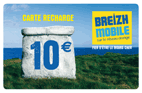 Téléphone Recharge 10€ Breizh Mobile Téléphone Recharge 10€ Breizh Mobile