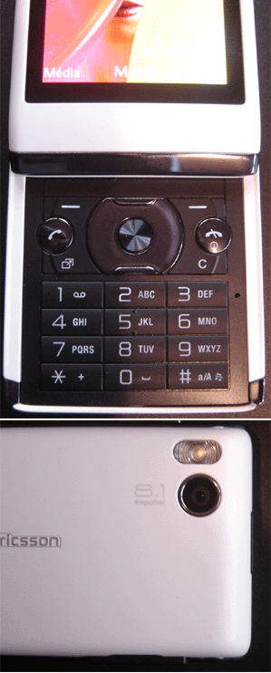 Téléphone Sony Ericsson Aino