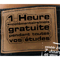 1 heure offerte par mois pour les tudiants