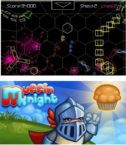 2 nouveaux jeux disponibles sur Xperia PLAY : PEW PEW 2 et Muffin Knight 