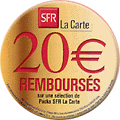 20  offerts sur une slection de packs SFR La carte