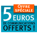 5 € offerts de communications offertes sur Nomad 5 € offerts de communications offertes sur Nomad