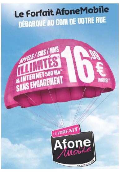 Afone Mobile propose un forfait illimité à 16.99 € par mois Afone Mobile propose un forfait illimité à 16.99 € par mois