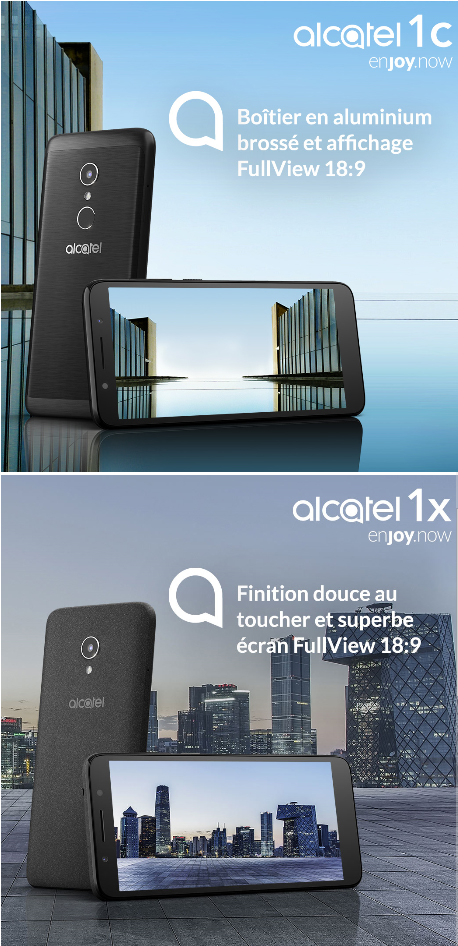 Alcatel dévoile ses nouveaux smartphones de la série Alcatel 1