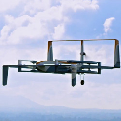 Amazon dévoile son drone livreur de colis Le drone livreur de colis d'Amazon voit le jour
