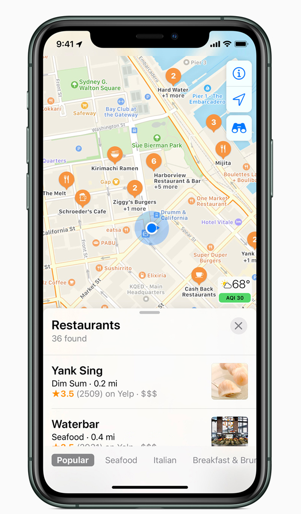 Apple déploie la nouvelle version de Plans concurrente de Google Maps