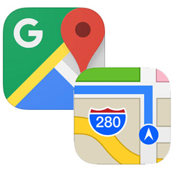 Apple Plans 3 fois plus utilise que Google Maps