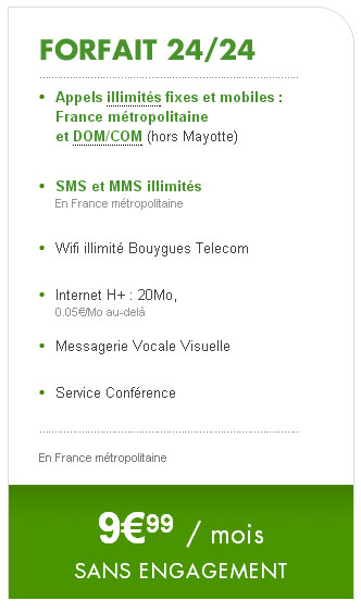 B&YOU garde son forfait illimité à 9€99 par mois B&YOU garde son forfait illimité à 9€99 par mois