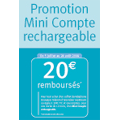 Bouygues Tlcom : 20  rembourss sur Mini Compte Rechargeable