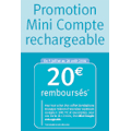 Bouygues Télécom : 20 € remboursés sur Mini Compte Rechargeable Bouygues Télécom : 20 € remboursés sur Mini Compte Rechargeable