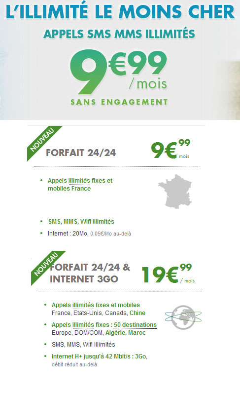 Bouygues Telecom bouscule le marché avec une nouvelle offre illimitée à 9.99 € par mois Bouygues Telecom bouscule le marché avec une nouvelle offre illimitée à 9.99 € par mois