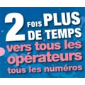 Bouygues Télécom double le temps de communication vers tous les numéros Bouygues Télécom double le temps de communication vers tous les numéros