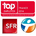 Bouygues Telecom et SFR reçoivent  le label "Top Employer"