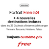 Cap sur l't avec 4 nouvelles destinations incluses dans le forfait Free 5G