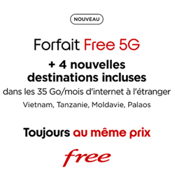 Cap sur l'été avec 4 nouvelles destinations incluses dans le forfait Free 5G Cap sur l'été avec 4 nouvelles destinations incluses dans le forfait Free 5G