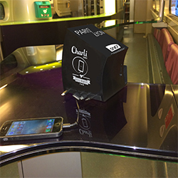 CharLi Charger équipe les Cafés TGV de la ligne Paris-Lyon CharLi Charger équipe les Cafés TGV de la ligne Paris-Lyon