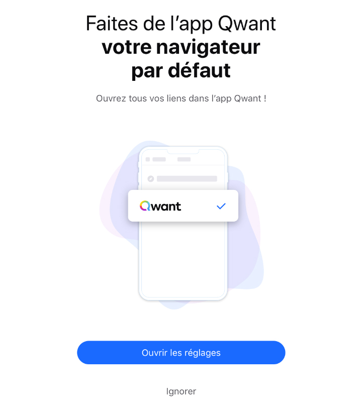 Choisir QWANT comme navigateur par défaut sur iOS, c'est désormais possible