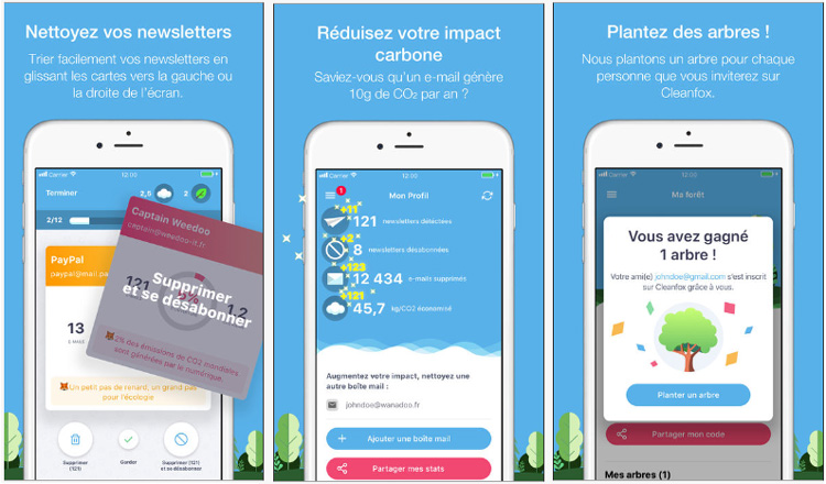 Cleanfox, une application qui s'engage pour la reforestation