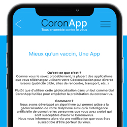 Coronapp, une application pour connaître les personnes infectées en France