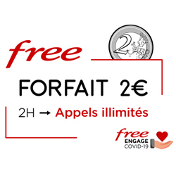 COVID-19 : Free inclut les appels illimités jusqu'au 11 juin pour ses abonnés au forfait mobile 2€/0€ 