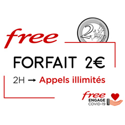 COVID-19 : Free inclut les appels illimités jusqu'au 11 juin pour ses abonnés au forfait mobile 2€/0€ COVID-19 : Free inclut les appels illimités jusqu'au 11 juin pour ses abonnés au forfait mobile 2€/0€
