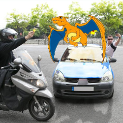 Jouer  Pokmon sur smartphone et au volant est dangereux