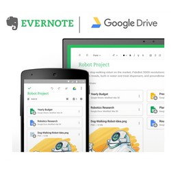 Evernote et Google Drive : plus intimes avec une nouvelle mise à jour Google Drive est maintenant intégré à Evernote