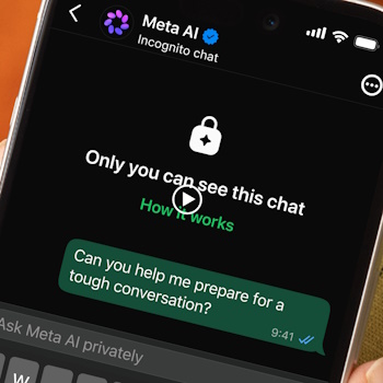 Face aux inqui�tudes sur les donn�es personnelles, Meta d�voile Incognito Chat sur WhatsApp