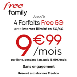 Free contre-attaque avec Free Family : �conomisez jusqu'� 480� par an 