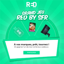 Red by SFR organise un jeu concours jusqu'au 17 dcembre 2017