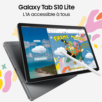 Galaxy Tab S10 Lite : l'IA et le S Pen arrivent dans une tablette Samsung à moins de 400 € Galaxy Tab S10 Lite : l'IA et le S Pen arrivent dans une tablette Samsung à moins de 400 €