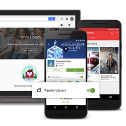 Google Play ajoute enfin le partage familial