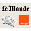 L'actualité du journal Le Monde sera accessible gratuitement sur le portail Orange.fr