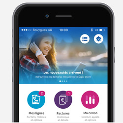 Les clients Bouygues Telecom Mobile et Fixe peuvent accder  une nouvelle application Espace Client