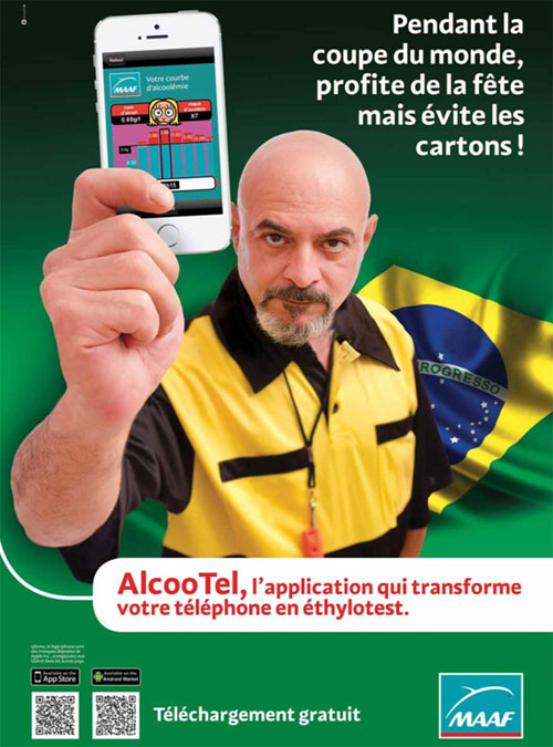 L'application mobile AlcooTel (MAAF) part en campagne pour la Coupe du Monde
