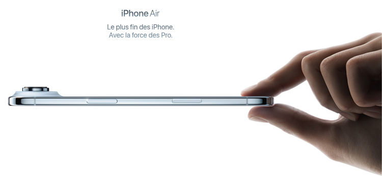 L'iPhone Air 2 attendu au printemps 2027 : l'iPhone Air 2 miserait sur la photo et l'autonomie L'iPhone Air 2 attendu au printemps 2027 : l'iPhone Air 2 miserait sur la photo et l'autonomie
