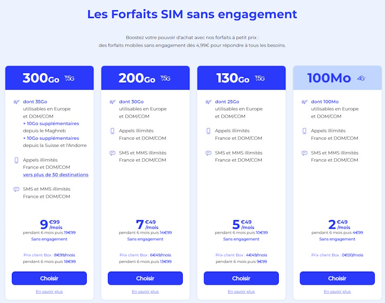 La Poste Mobile casse les prix : jusqu'à 50 % de remise sur ses forfaits 5G en ce début d'année La Poste Mobile casse les prix : jusqu'à 50 % de remise sur ses forfaits 5G en ce début d'année