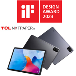 La tablette TCL NXTPAPER 11 obtient une reconnaissance internationale en remportant le iF Design Award