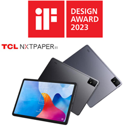 La tablette TCL NXTPAPER 11 obtient une reconnaissance internationale en remportant le iF Design Award La tablette TCL NXTPAPER 11 obtient une reconnaissance internationale en remportant le iF Design Award