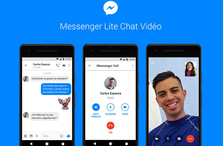 Le chat vidéo est désormais disponible dans la version Messenger Lite pour Android