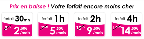 Le Forfait 30 minutes à seulement 2,50 € par mois chez Budget Mobile ! Le Forfait 30 minutes à seulement 2,50 € par mois chez Budget Mobile !