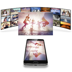 Le Konnect 560 Cinepix, premier smartphone dot d'un projecteur intgr chez Danew