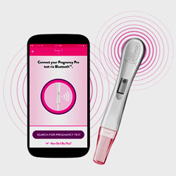 Le premier test de grossesse connecté sur smartphone voit le jour Un objet connecté ludique et insolite : le test de grossesse